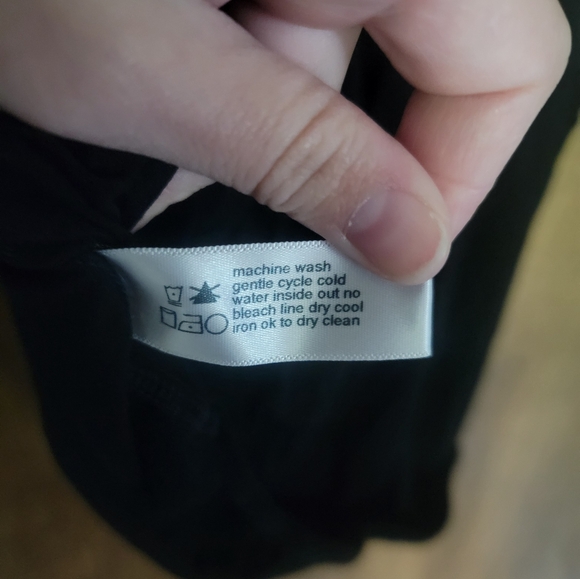 Black Wrap top XS THREE DOTS - Picture 3 of 4